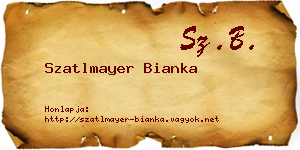Szatlmayer Bianka névjegykártya